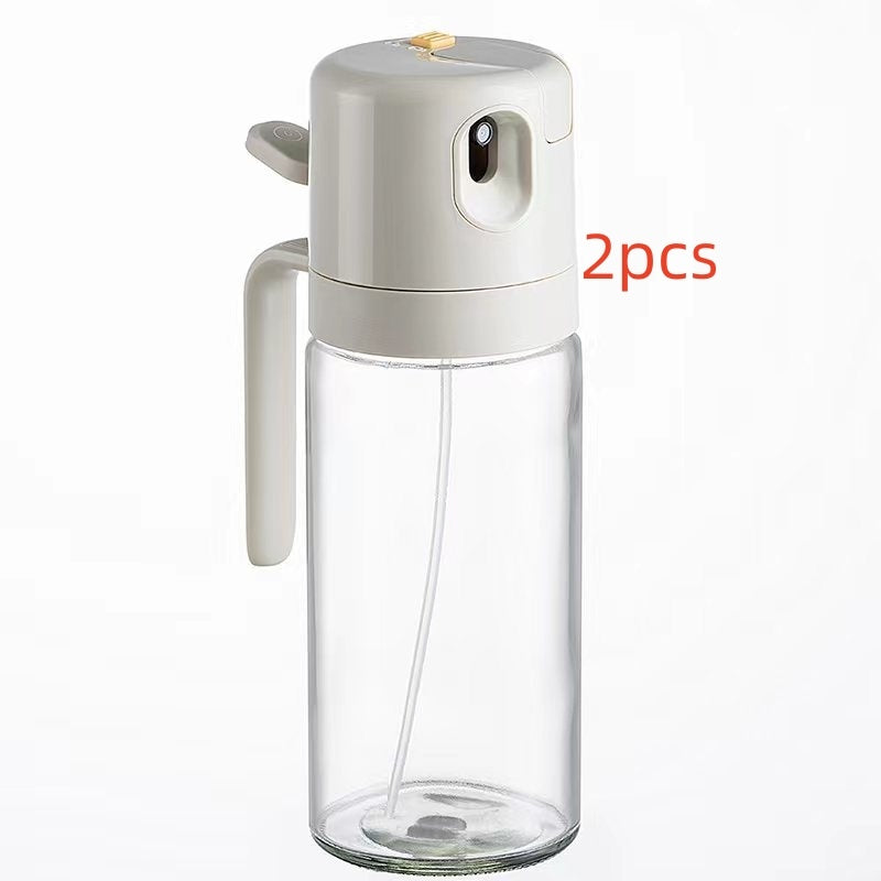 Bottiglia Spray 2 in 1 per Olio e Aceto – Dispenser per Cucina, BBQ e Cottura, Versatore e Nebulizzatore per Olio d’Oliva