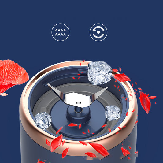 Frullatore Portatile 140W – Mini Juicer Ricaricabile USB 400ml, Funzione Smoothie, Milkshake, Sbattitore Uova – Colore Blu Tunisino