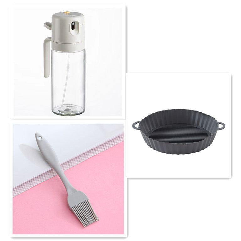 Bottiglia Spray 2 in 1 per Olio e Aceto – Dispenser per Cucina, BBQ e Cottura, Versatore e Nebulizzatore per Olio d’Oliva