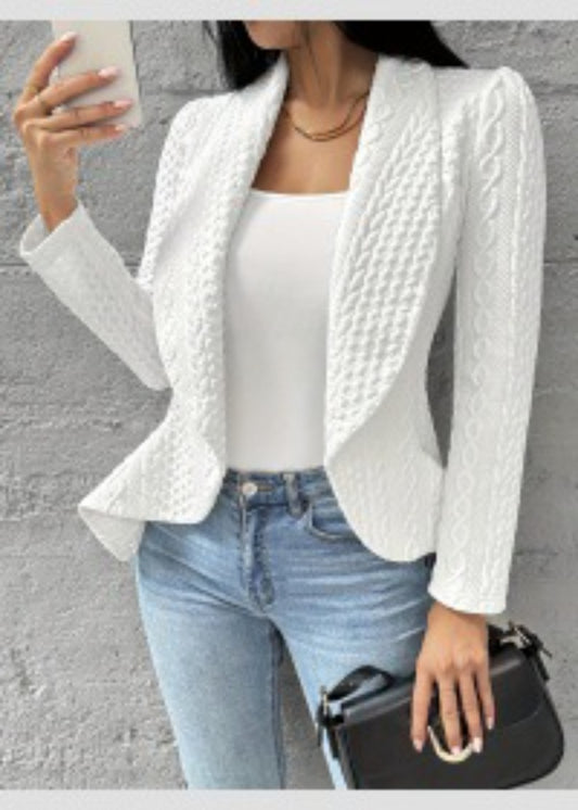 Giacca Donna Autunno/Inverno – Stile Elegante Monocolore, Versatile