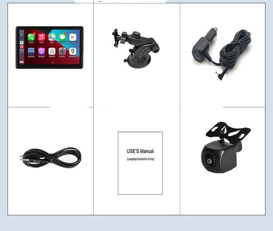 Schermo Smart IPS Portatile per Auto – Wireless CarPlay e Android Auto