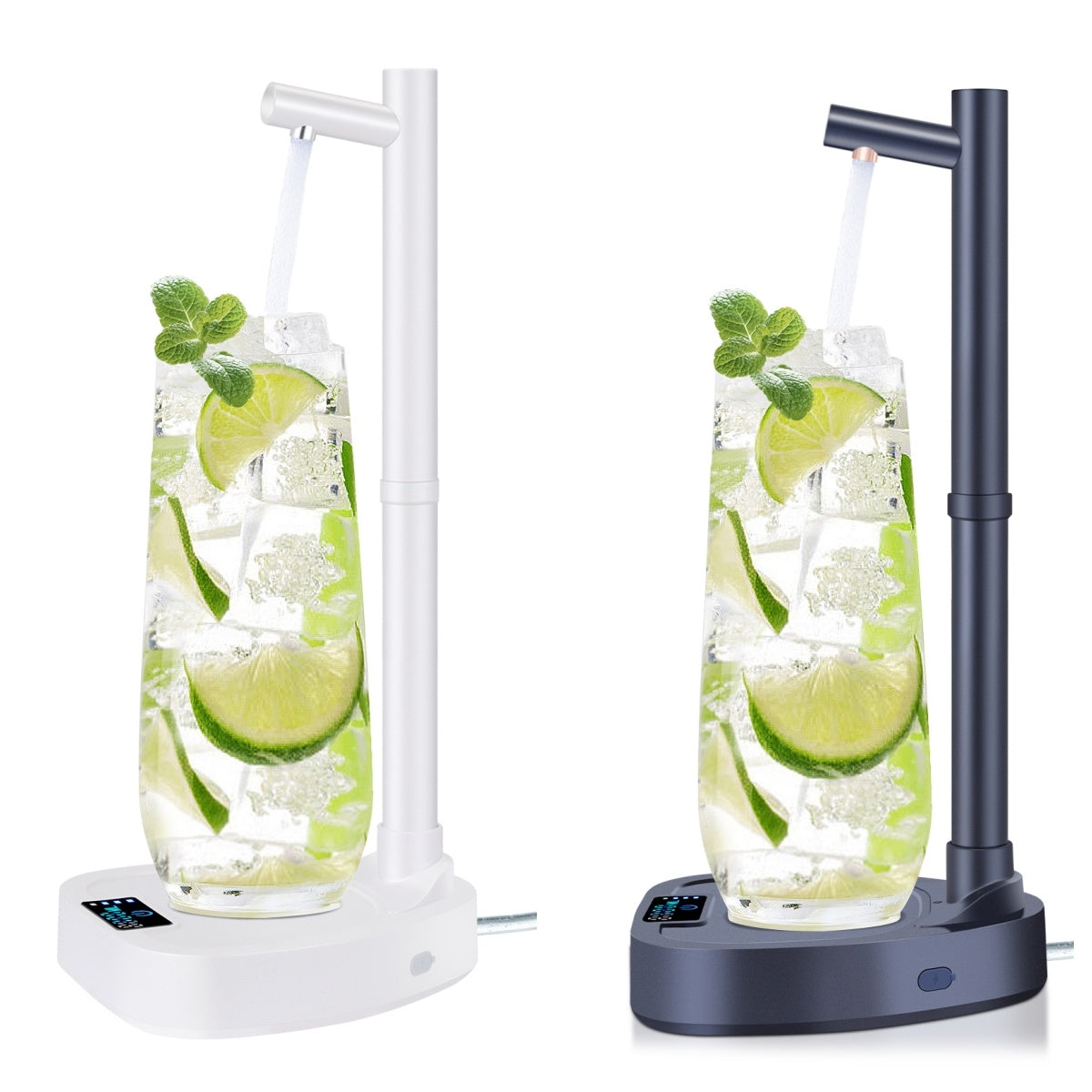 Dispenser Acqua Automatico da Tavolo – Pompa Elettrica Ricaricabile USB con Tubo Estensibile e Supporto