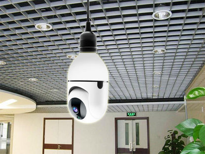 Lampadina Camera IP Wireless – Yilot APP, Pan-Tilt, Sicurezza Casa con WiFi