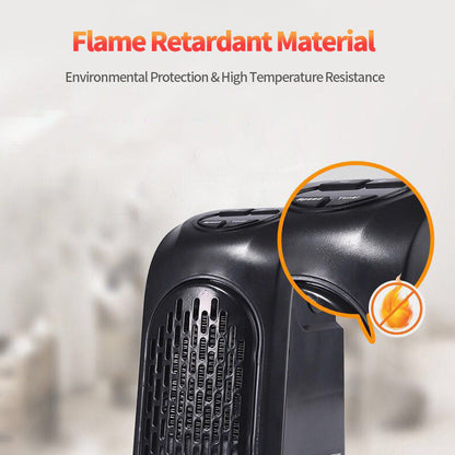 Stufetta Elettrica Invernale – Mini Riscaldatore Ceramico con Ventilatore per Casa, Ufficio e Campeggio