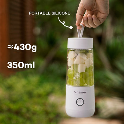 Frullatore Portatile 350ml USB – Bottiglia Elettrica Ricaricabile per Smoothie, Succo e Slushy