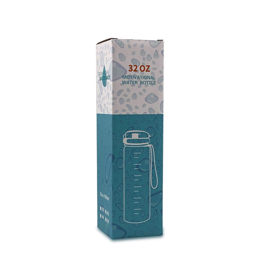 Borraccia Motivazionale 1L in Tritan con Indicatore Orario – Tappo a Scatto, Antiperdita, Ideale per Sport e Fitness