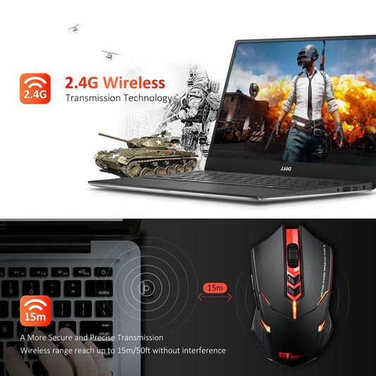 Mouse Wireless Silenzioso e Luminosa – Risparmio Energetico, Comfort e Precisione
