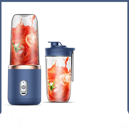 Frullatore Portatile 140W – Mini Juicer Ricaricabile USB 400ml, Funzione Smoothie, Milkshake, Sbattitore Uova – Colore Blu Tunisino