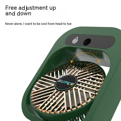 Ventilatore da Tavolo Rinfrescante 3 in 1 – USB, Portatile, Nebulizzatore e Umidificatore con 3 Velocità