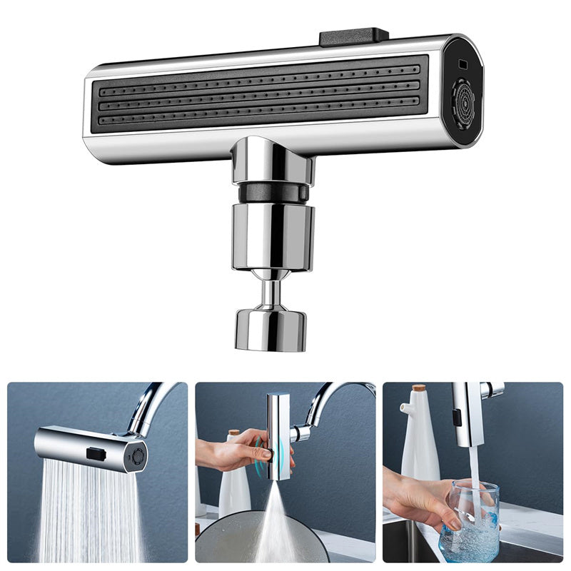 Ugello Rubinetto Cucina Multifunzionale – Cascata, Rotante, Anti-Schizzo con Estensione Universale