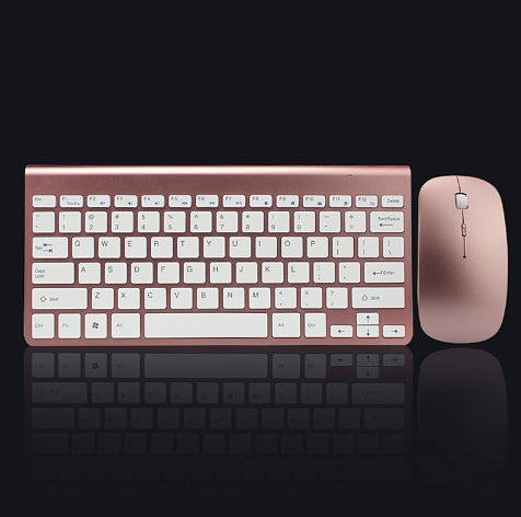 Kit Tastiera e Mouse Wireless 2.4G – Mini Combo Portatile per Laptop, PC, Smart TV e PS4