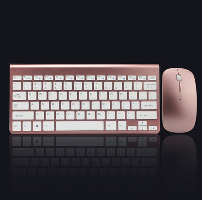 Kit Tastiera e Mouse Wireless 2.4G – Mini Combo Portatile per Laptop, PC, Smart TV e PS4