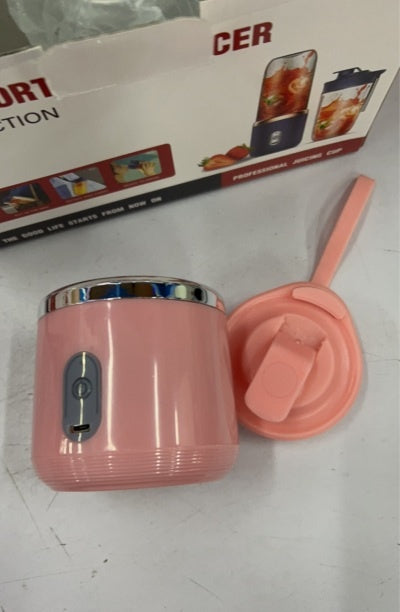 Frullatore Portatile 140W – Mini Juicer Ricaricabile USB 400ml, Funzione Smoothie, Milkshake, Sbattitore Uova – Colore Blu Tunisino