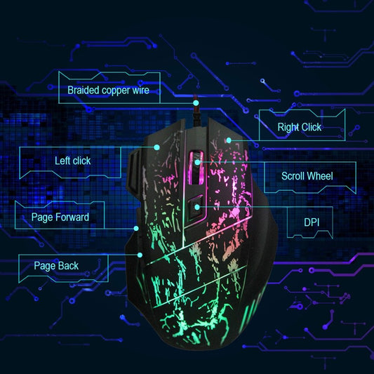 Mouse da Gaming per Computer – Alta Precisione e Design Ergonomico