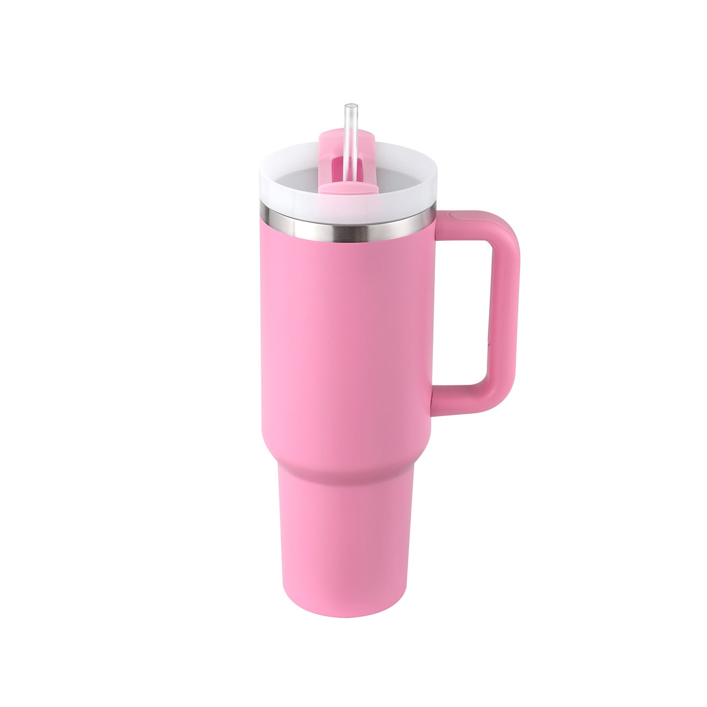 Tazza Termica 40 Oz con Manico e Cannuccia – Acciaio Inox, Spill-Proof, Isolata Sottovuoto, Perfetta per Caffè, Viaggi, Palestra e Ufficio