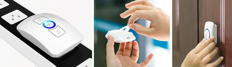 Campanello Wireless per Casa – Telecomando AC Elettronico, Chiamata Senza Fili