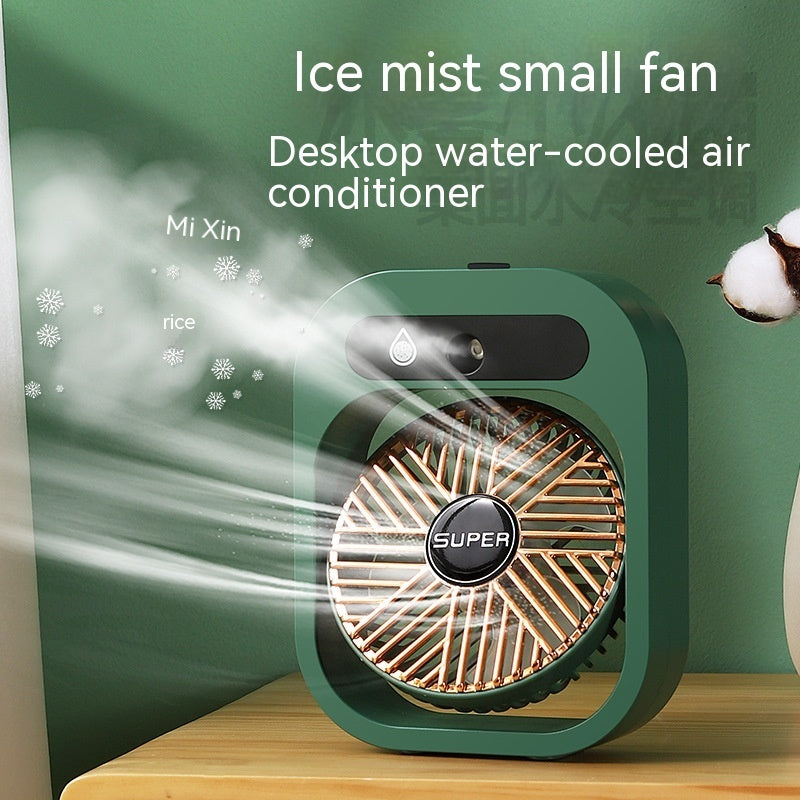 Ventilatore da Tavolo Rinfrescante 3 in 1 – USB, Portatile, Nebulizzatore e Umidificatore con 3 Velocità