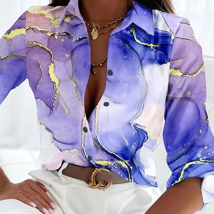 Camicia Floreale 3D da Donna, Elegante e Raffinata