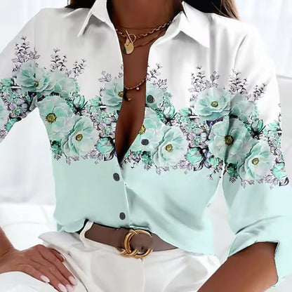 Camicia Floreale 3D da Donna, Elegante e Raffinata