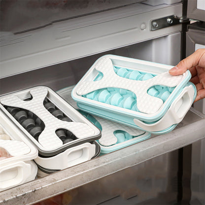 Stampo 2 in 1 per Cubetti e Palline di Ghiaccio – Bottiglia e Ice Maker in Silicone, Creativo per Cucina Estiva