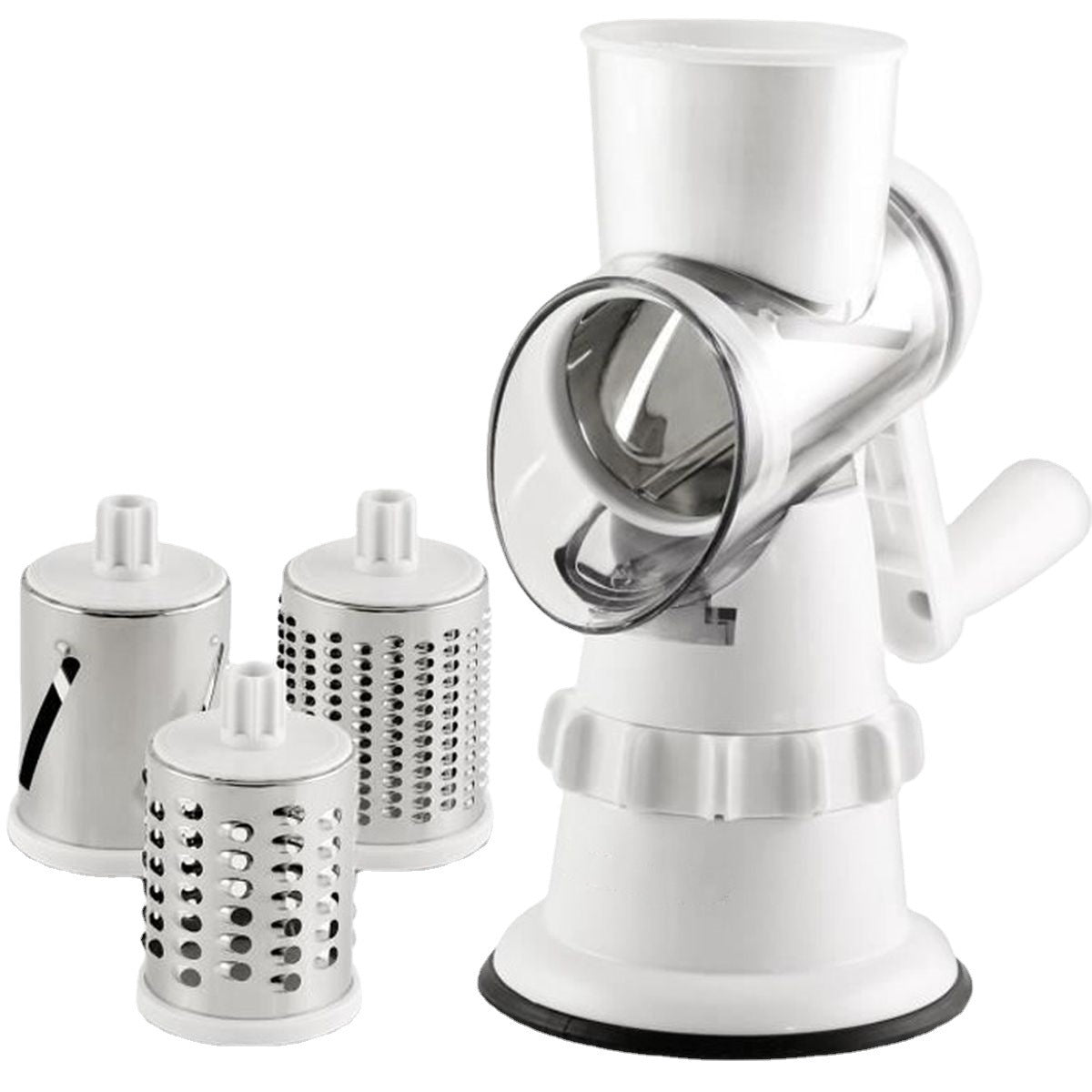 3 in 1 Affettaverdure Manuale e 2 in 1 Stampo Ghiaccio in Silicone – Grattugia, Mandolina, Sminuzzatore e Bottiglia Ice Ball Creativa per Cucina