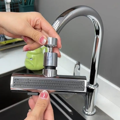 Ugello Rubinetto Cucina Multifunzionale – Cascata, Rotante, Anti-Schizzo con Estensione Universale