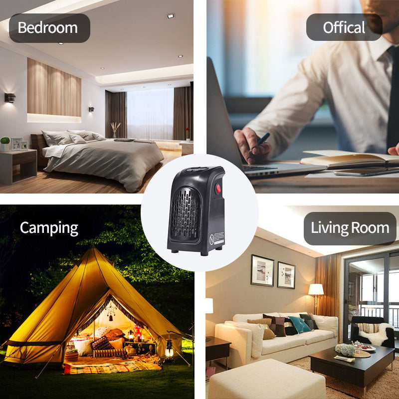 Stufetta Elettrica Invernale – Mini Riscaldatore Ceramico con Ventilatore per Casa, Ufficio e Campeggio