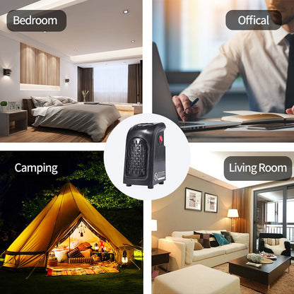Stufetta Elettrica Invernale – Mini Riscaldatore Ceramico con Ventilatore per Casa, Ufficio e Campeggio