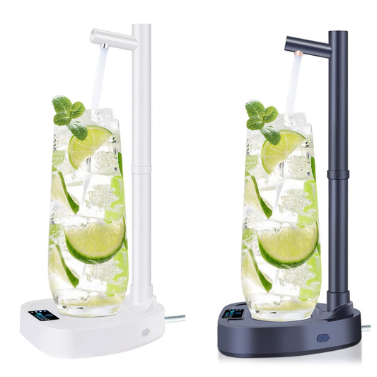 Dispenser Acqua Automatico da Tavolo – Pompa Elettrica Ricaricabile USB con Tubo Estensibile e Supporto