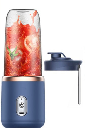 Frullatore Portatile 140W – Mini Juicer Ricaricabile USB 400ml, Funzione Smoothie, Milkshake, Sbattitore Uova – Colore Blu Tunisino